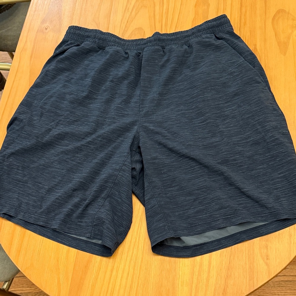 Lululemon Athletica Heather Navy Blue Pacebreaker Linerless shorts - 9” inseam